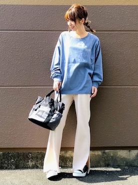 「RAG MACHINE（ラグマシーン）のアイテム（パンツ）」を使った、tomoさん（レディース・160cm）の秋コーディネート