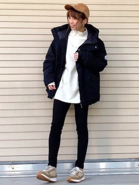 「Lee（リー）のアイテム（帽子）」を使った、tomoさん（レディース・160cm）の秋コーディネート