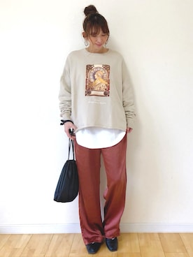 「HONEYSUCKLE ROSE（ハニーサックルローズ）のアイテム」を使った、tomoさん（レディース・160cm）の春コーディネート