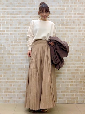 「HONEYSUCKLE ROSE」｜tomoさん（レディース・160cm）の春コーディネート