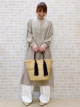 「RAG MACHINE（ラグマシーン）のアイテム（ワンピース/ドレス）」を使った、tomoさん（レディース・160cm）の春コーディネート