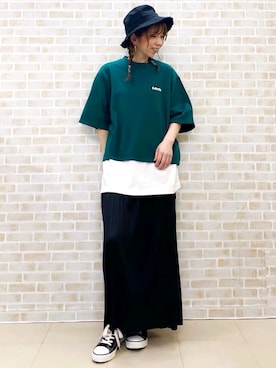 「アイテム（キャスケット）」を使った、tomoさん（レディース・160cm）の春コーディネート