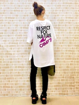 「Right-on（ライトオン）のアイテム（サンダル）」を使った、tomoさん（レディース・160cm）の春コーディネート