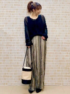 「HONEYSUCKLE ROSE」｜tomoさん（レディース・160cm）の春コーディネート