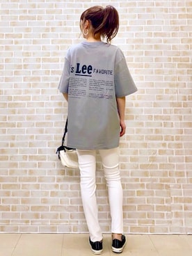 「RAG MACHINE（ラグマシーン）のアイテム（パンツ）」を使った、tomoさん（レディース・160cm）の春コーディネート