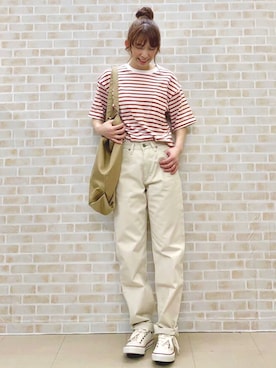 「アイテム（Tシャツ/カットソー、その他）」を使った、tomoさん（レディース・160cm）の夏コーディネート