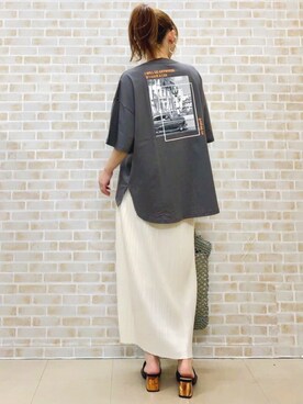 「RAG MACHINE（ラグマシーン）のアイテム」を使った、tomoさん（レディース・160cm）の夏コーディネート