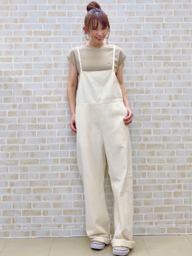 「アイテム（オールインワン・サロペット）」を使った、tomoさん（レディース・160cm）の夏コーディネート