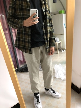 「UNIQUE（ユニーク）のアイテム」を使った、Zzlさん（メンズ・177cm）の春コーディネート