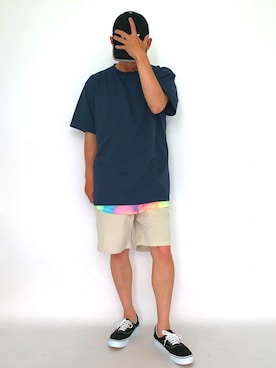 「アイテム（タンクトップ）」を使った、kaiyaさん（メンズ・173cm）の夏コーディネート