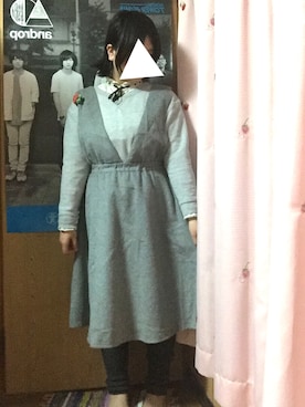 「チャイハネ（チャイハネ）のアイテム（ブローチ/コサージュ）」を使った、さぼてんさん（レディース・155cm）の冬コーディネート
