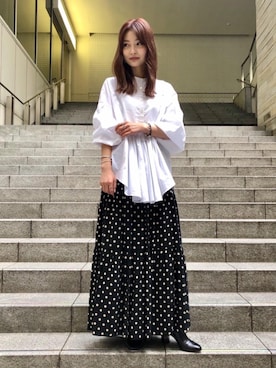 日下部 友子さん（レディース・165cm）の秋コーディネート
