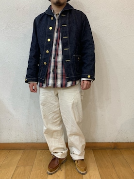 「POINTER（ポインター ）のアイテム」を使った、shuさん（メンズ・165cm）の秋コーディネート