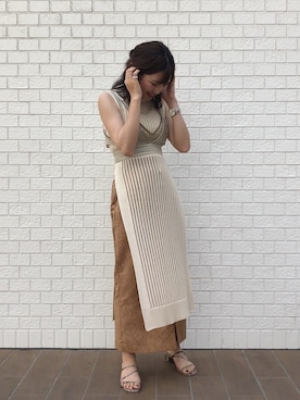 Natsumi Tanakaさん(レディース・158cm)の春コーディネート