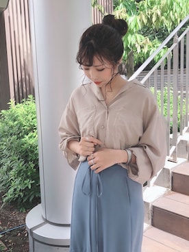 Natsumi Tanakaさん（レディース・158cm）の春コーディネート