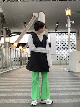 Natsumi Tanakaさん（レディース・158cm）の夏コーディネート