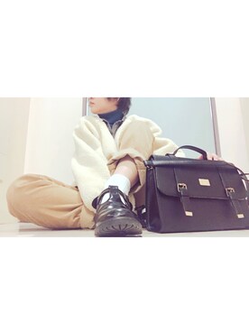 「チドリ柄」｜「アイテム（ブルゾン）」を使った、yukikoさん（レディース・161cm）の秋コーディネート