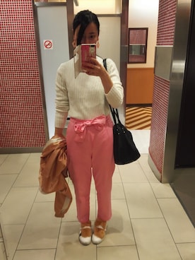 「UNITED ARROWS（ユナイテッドアローズ）のアイテム（スタジャン）」を使った、ひみこさん（レディース・159cm）の春コーディネート