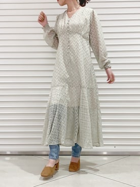 「ピスタチオ」｜「アイテム（パンプス）」を使った、mikiさん（レディース・153cm）の春コーディネート