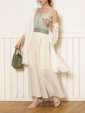 「アイテム（サンダル、その他）」を使った、mikiさん（レディース・153cm）の春コーディネート