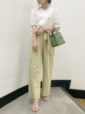 「アイテム（サンダル、その他）」を使った、mikiさん（レディース・153cm）の春コーディネート