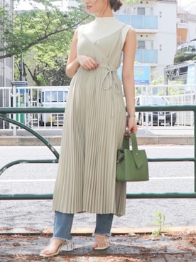 「アイテム（サンダル、その他）」を使った、mikiさん（レディース・153cm）の夏コーディネート