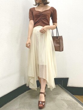 mikiさん（レディース・153cm）の夏コーディネート