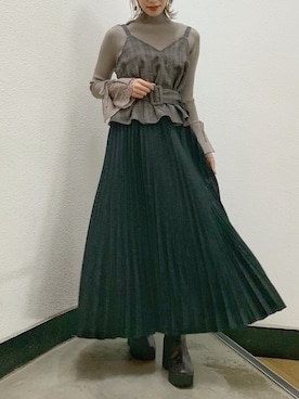 「アイテム（ワンピース、その他）」を使った、mikiさん（レディース・153cm）の冬コーディネート