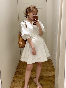 「アイテム（サンダル、その他）」を使った、mikiさん（レディース・153cm）の夏コーディネート