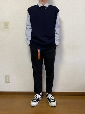 「GGD SELECT（ジージーディー　セレクト）のアイテム（アクセサリー）」を使った、ひろさん（メンズ・166cm）の冬コーディネート