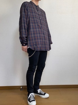 「SPINNS（スピンズ）のアイテム（ウォレットチェーン）」を使った、ひろさん（メンズ・166cm）の春コーディネート