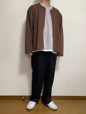 「ペールトーン」｜「アイテム（その他アウター）」を使った、ひろさん（メンズ・166cm）の春コーディネート