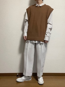 「SENSION（センション）のアイテム」を使った、ひろさん（メンズ・166cm）の冬コーディネート