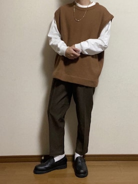 「SENSION（センション）のアイテム」を使った、ひろさん（メンズ・166cm）の冬コーディネート