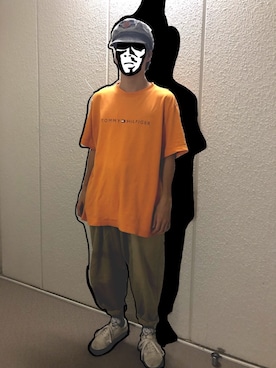 「Harley-Davidson（ハーレーダビッドソン）のアイテム（帽子）」を使った、ダリダリダーリンさん（メンズ・170cm）の夏コーディネート