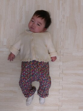 「生後4ヶ月」｜「アイテム（その他）」を使った、いっちゃんさん（キッズ・60cm）の冬コーディネート