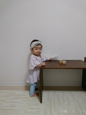 「赤ちゃん」｜「アイテム（チュニック）」を使った、いっちゃんさん（キッズ・70cm）の夏コーディネート
