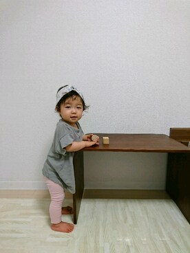 「生後11ヶ月」｜「アイテム（その他）」を使った、いっちゃんさん（キッズ・70cm）の夏コーディネート