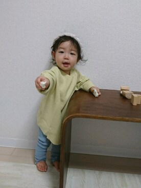 「キッスコーデ」｜「アイテム（その他）」を使った、いっちゃんさん（キッズ・70cm）の秋コーディネート