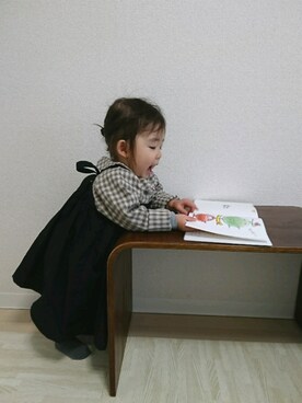 「1歳5ヶ月」｜「アイテム（ワンピース/ドレス）」を使った、いっちゃんさん（キッズ・70cm）の冬コーディネート