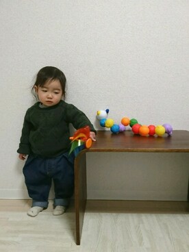 「キッスコーデ」｜「アイテム（その他）」を使った、いっちゃんさん（キッズ・70cm）の冬コーディネート