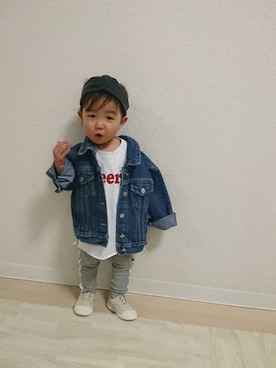 「1歳6ヶ月」｜「アイテム（その他）」を使った、いっちゃんさん（キッズ・80cm）の冬コーディネート