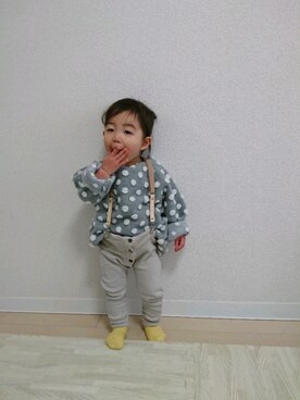 「1歳6ヶ月」｜「アイテム（その他）」を使った、いっちゃんさん（キッズ・80cm）の春コーディネート