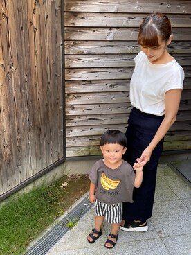 「URBAN RESEARCH（アーバンリサーチ）のアイテム（デニムスカート）」を使った、ともみさん（レディース・159cm）の夏コーディネート