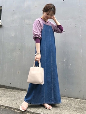 ワンピース ブルー ネイビー 青色系 コーディネート Zozotown