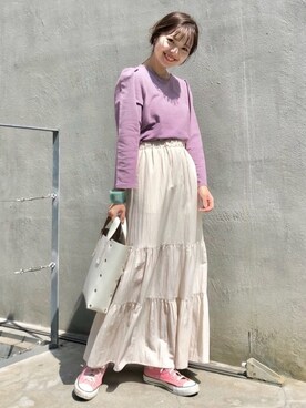 MihoUesugiさん(レディース・154cm)の春コーディネート