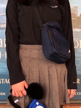 「NIKE(ナイキ)のアイテム(ショルダーバッグ)」を使った、hinariさん(レディース・160cm)の夏コーディネート