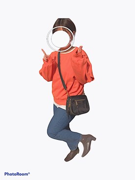 「MARC JACOBS（マークジェイコブス）のアイテム（メッセンジャーバッグ）」を使った、ちゃれさん（レディース・154cm）の冬コーディネート
