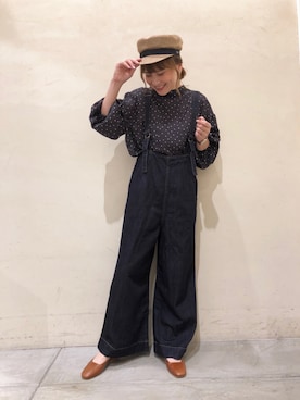 「ORCIVAL（オーシバル）のアイテム（キャップ）」を使った、Chisato  さん（レディース・157cm）の夏コーディネート