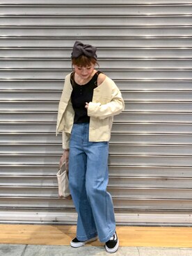「CIAOPANIC TYPY（チャオパニックティピー）のアイテム（その他アウター）」を使った、Chisato  さん（レディース・157cm）の春コーディネート